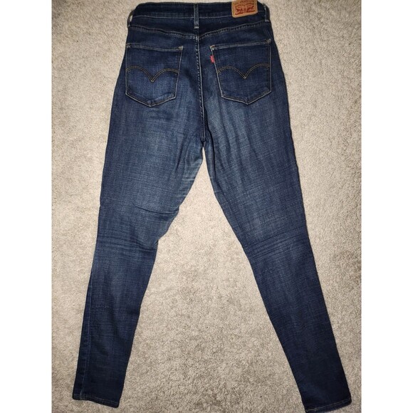 Levis 721 Jeggings Jeans Womens Sz 30 Blue High Rise Skinny Stretch Medium Wash - Picture 5 of 5